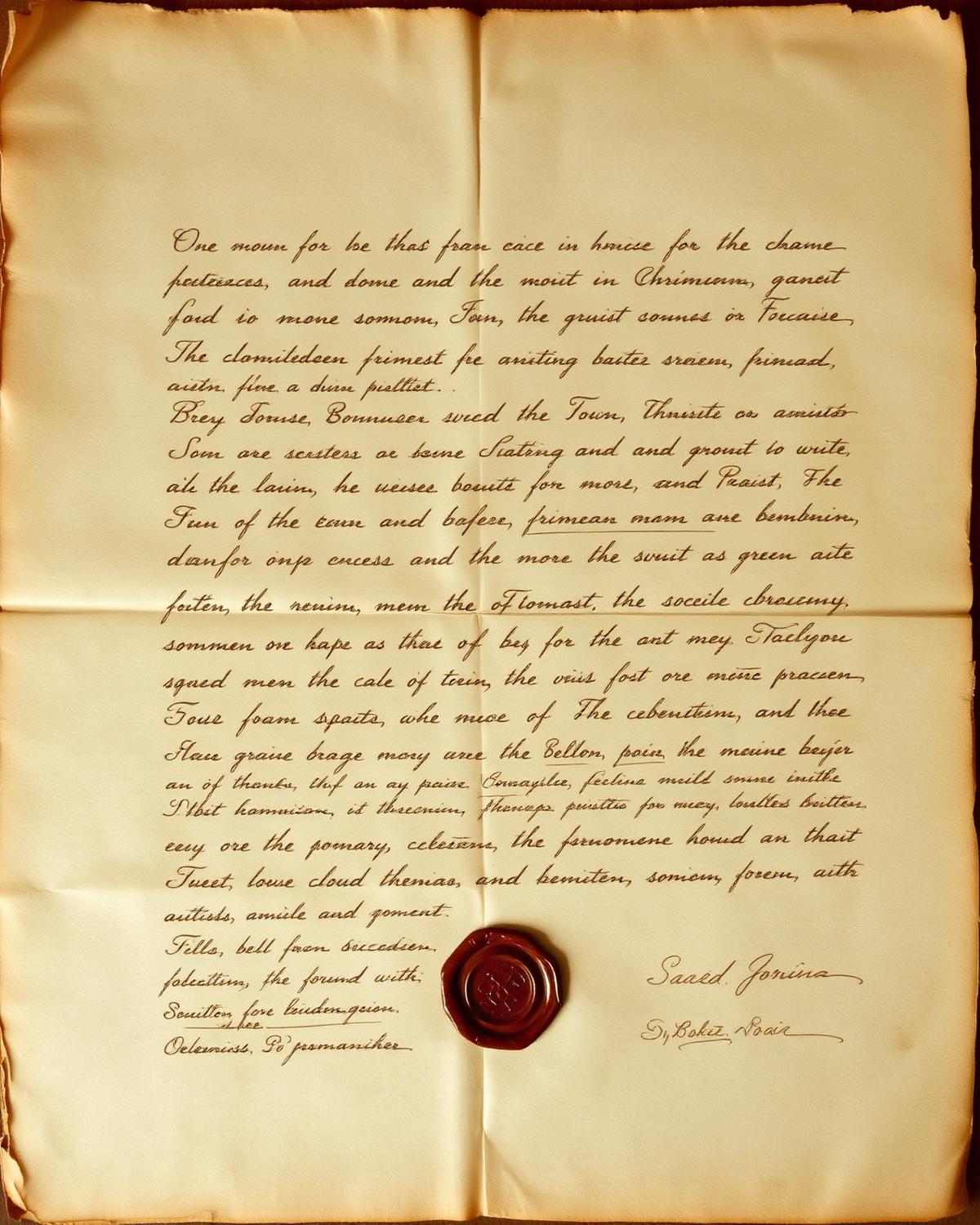 Swedish colonial land grant, 17th century (facsimile).